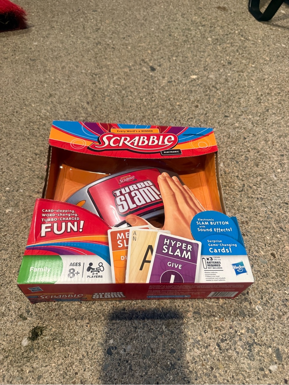 New Scrabble Turbo Slam Electronic Card Game Hasbro